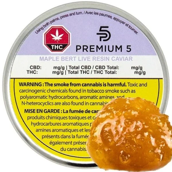 Premium 5 - Maple Bert Live Resin Caviar -   1G