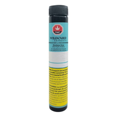Wildcard Extracts : Gustosa Uva Diamond Infused Pre-Roll (3x0.5g)