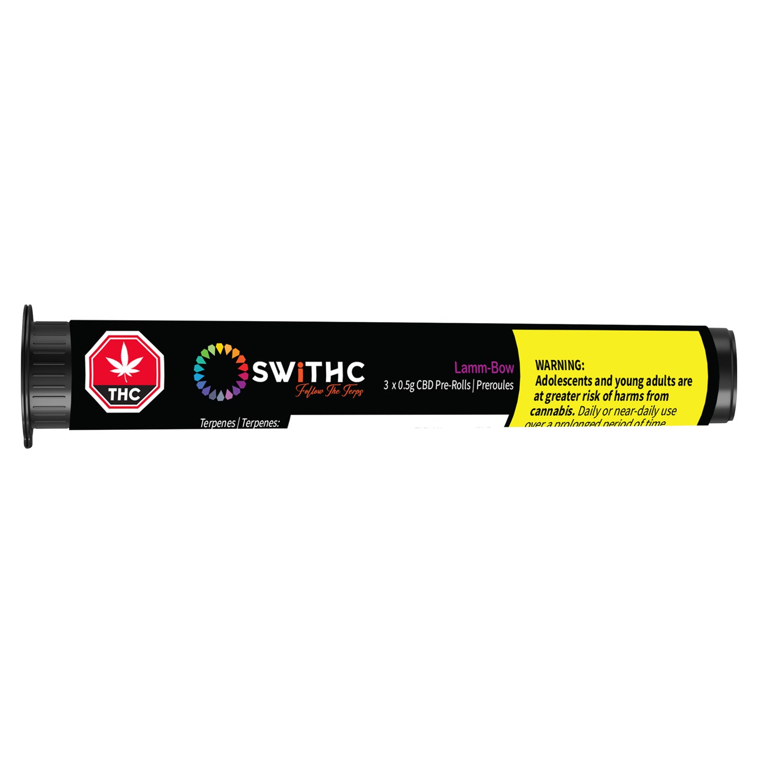 SWiTHC : LAMM-BOW CBG PRE-ROLLS (3x0.5g)