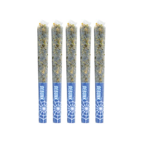 Debunk : Blue Widow Indica Crushed Diamond Infused Pre-Roll (5x0.5g)