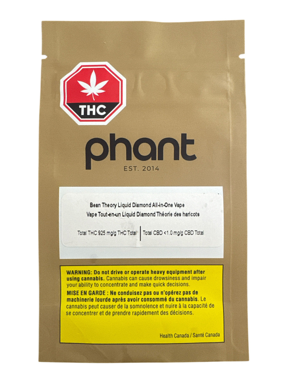 Phant - Bean Theory Liquid Diamond All-In-One - 1G