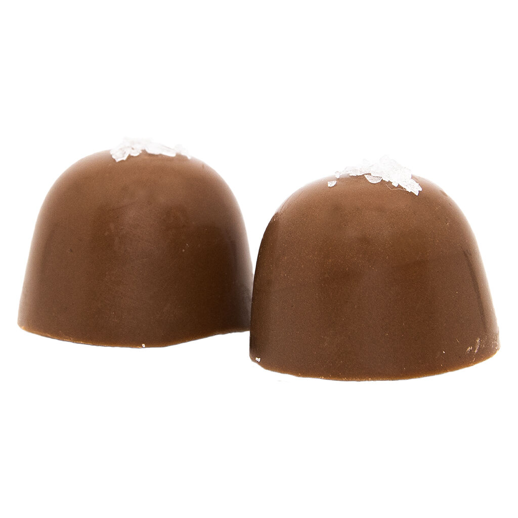 FIRESIDE : CBD MILK CHOCOLATE SALTED CARAMEL TRUFFLES (2 x 20mg)