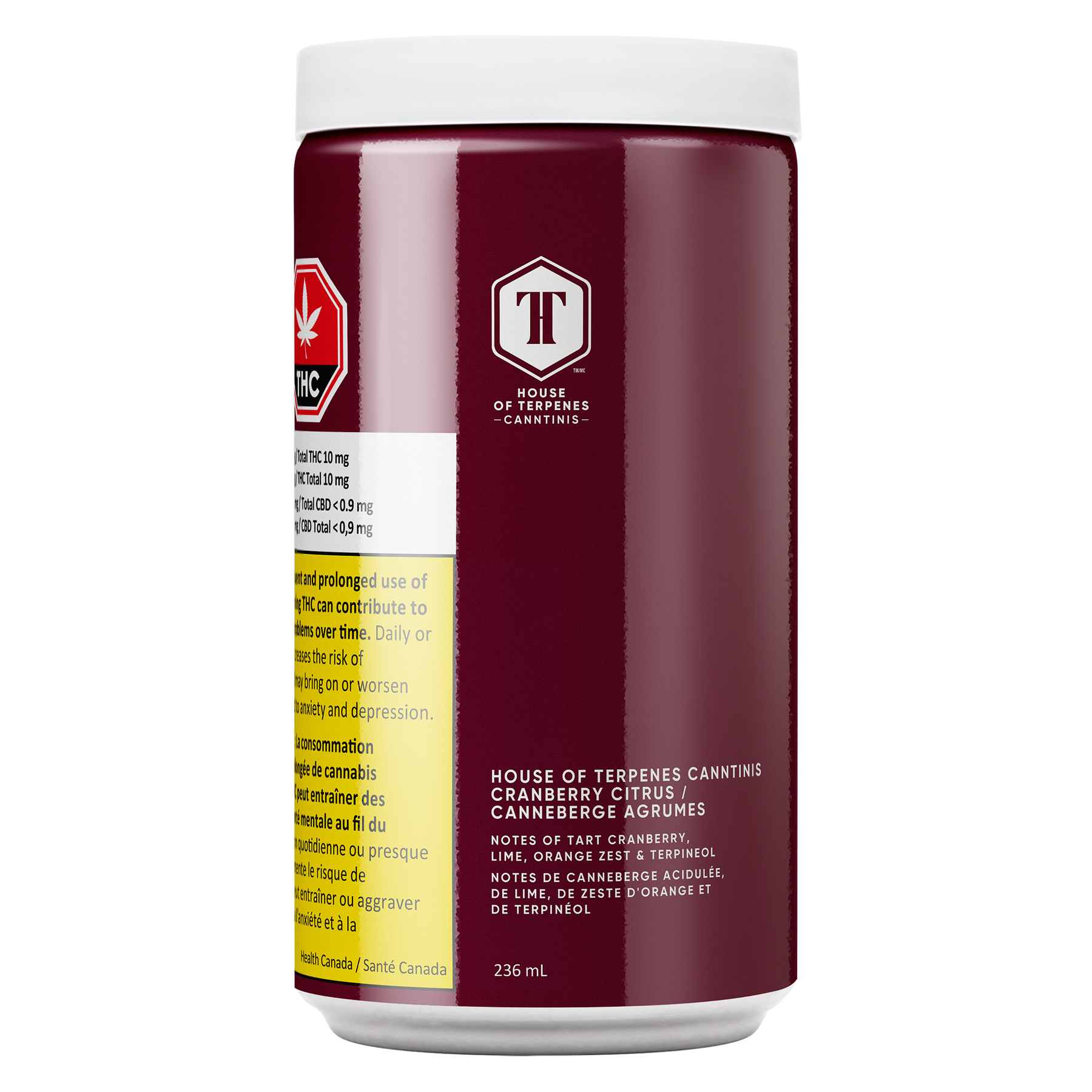 HOUSE OF TERPENES : CRANBERRY COSMO BEVERAGE - CRANBERRY COSMO BEVERAGE 236ml (10mg)