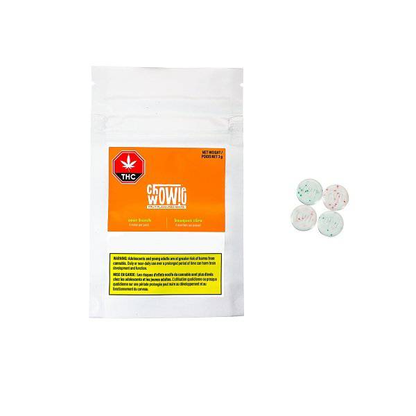 CHOWIE WOWIE : FRUIT N' SOUR BUNCH THC MINTS - FRUIT N' SOUR BUNCH THC MINTS (4x2.5mg)