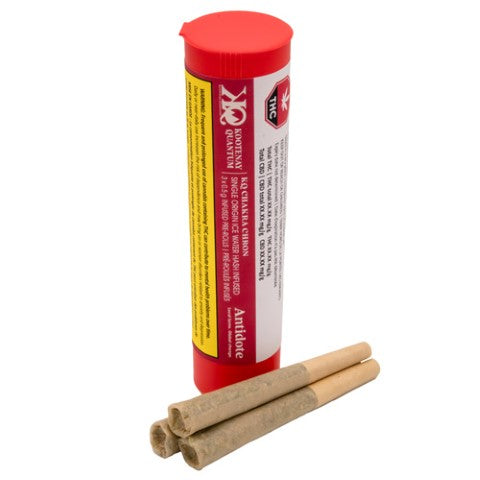 Kootenay Quantum : Kq Chakra Chron Infused Hash Pre-Rolls (3x0.5g)