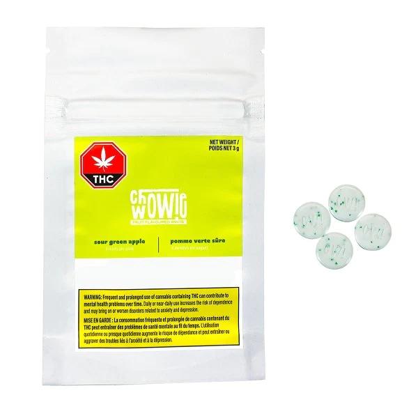 CHOWIE WOWIE : THC SOUR GREEN APPLE (4x2.5mg)