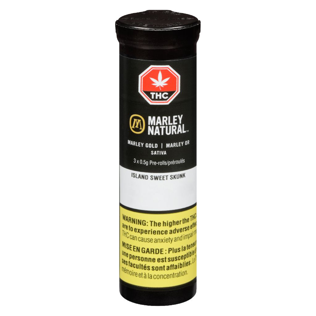 MARLEY NATURAL : GOLD ISLAND SWEET SKUNK PRE-ROLL - GOLD ISLAND SWEET SKUNK PRE-ROLL (3x0.5g)