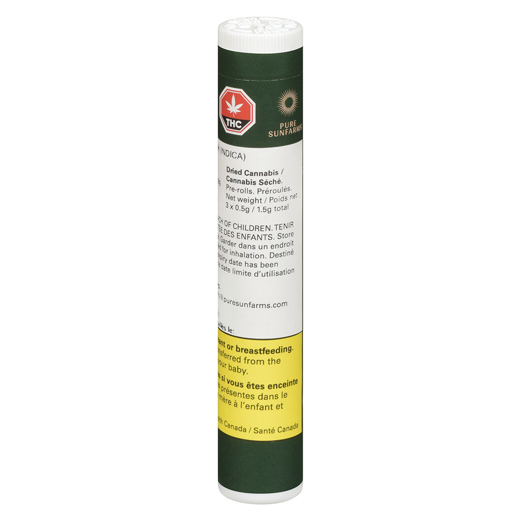 Pure Sunfarms : AFGHAN KUSH PRE-ROLL (1.5g)