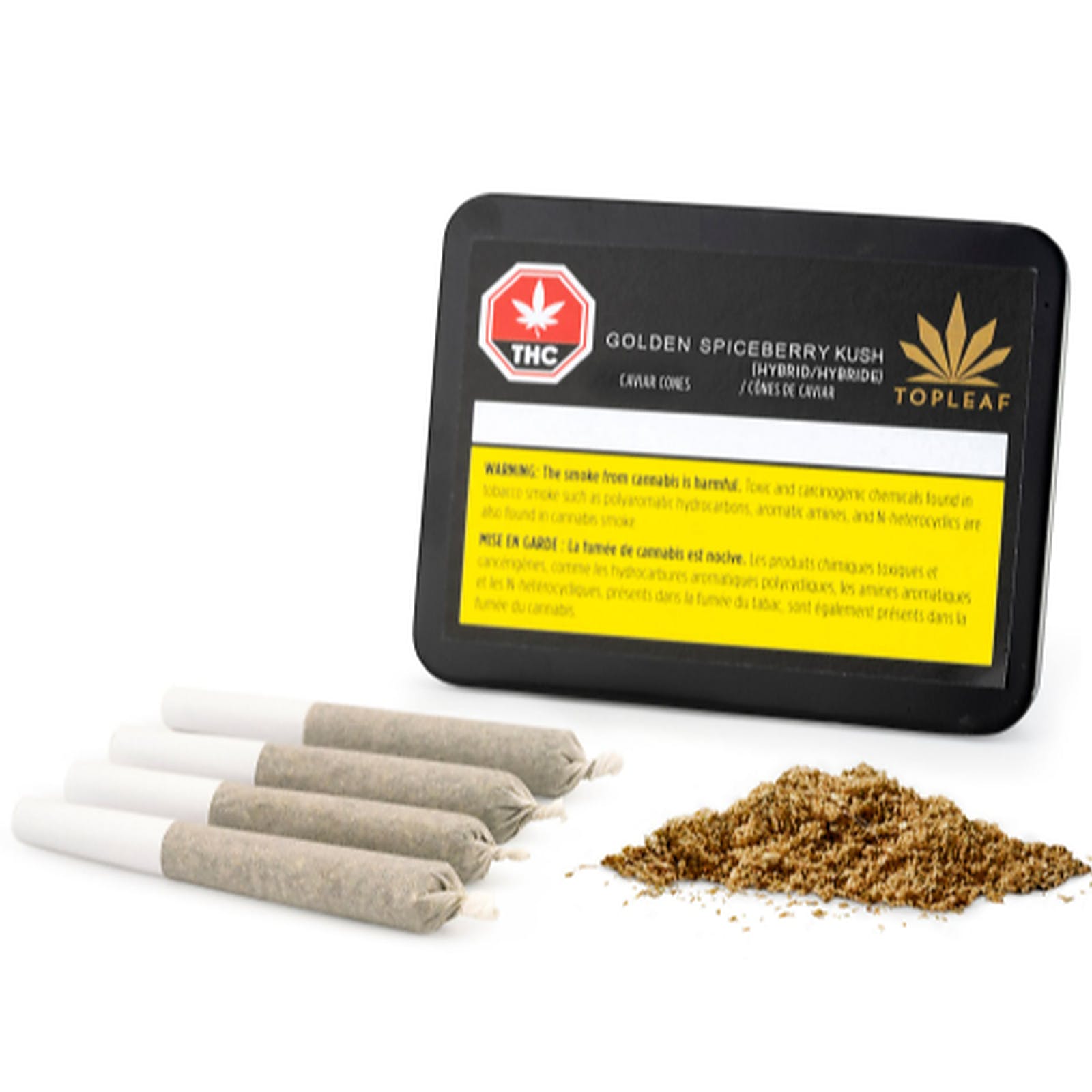 Top Leaf : GOLDEN SPICEBERRY KUSH CAVIAR CONES - GOLDEN SPICEBERRY KUSH CAVIAR CONES (4x.5g)