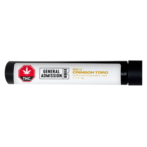 General Admission : Crimson Toro Disposable Vape Pen (0.3g)