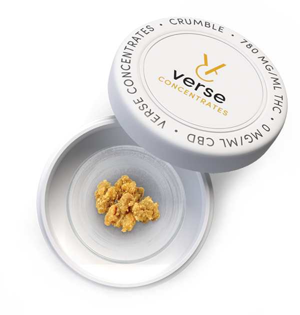 Verse Concentrates - Verse Crumble - White Rhino - Indica 0.5G