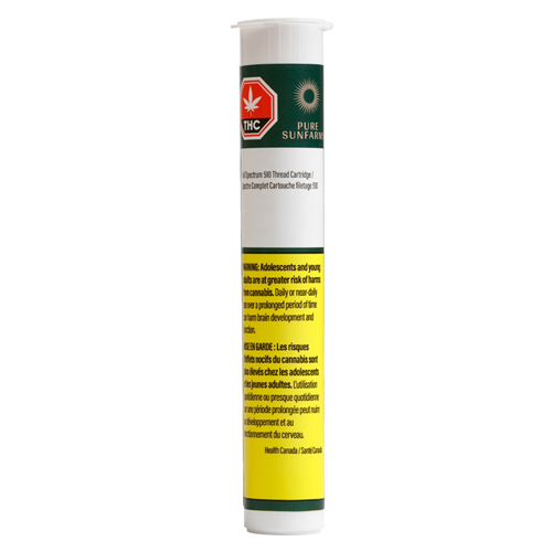 Pure Sunfarms - White Rhino Full Spectrum Cartridge - Indica 0.5G