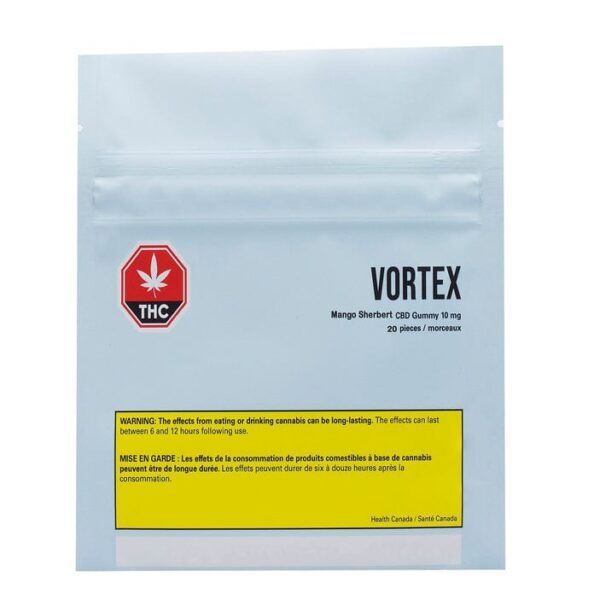 Vortex - Mango Sherbert Cbd Gummies - Indica 50G
