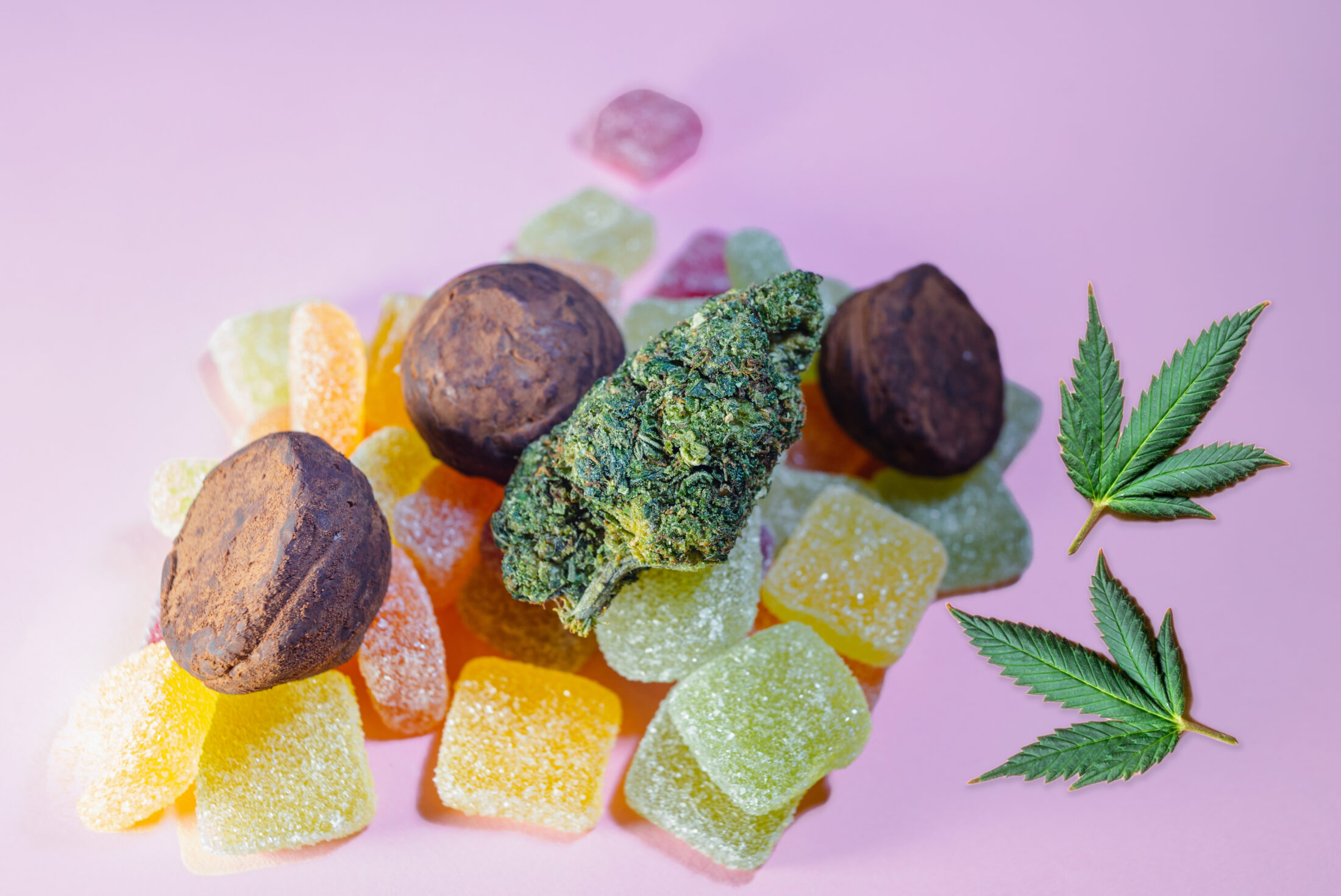 Cannabis edibles chocolate and gummies