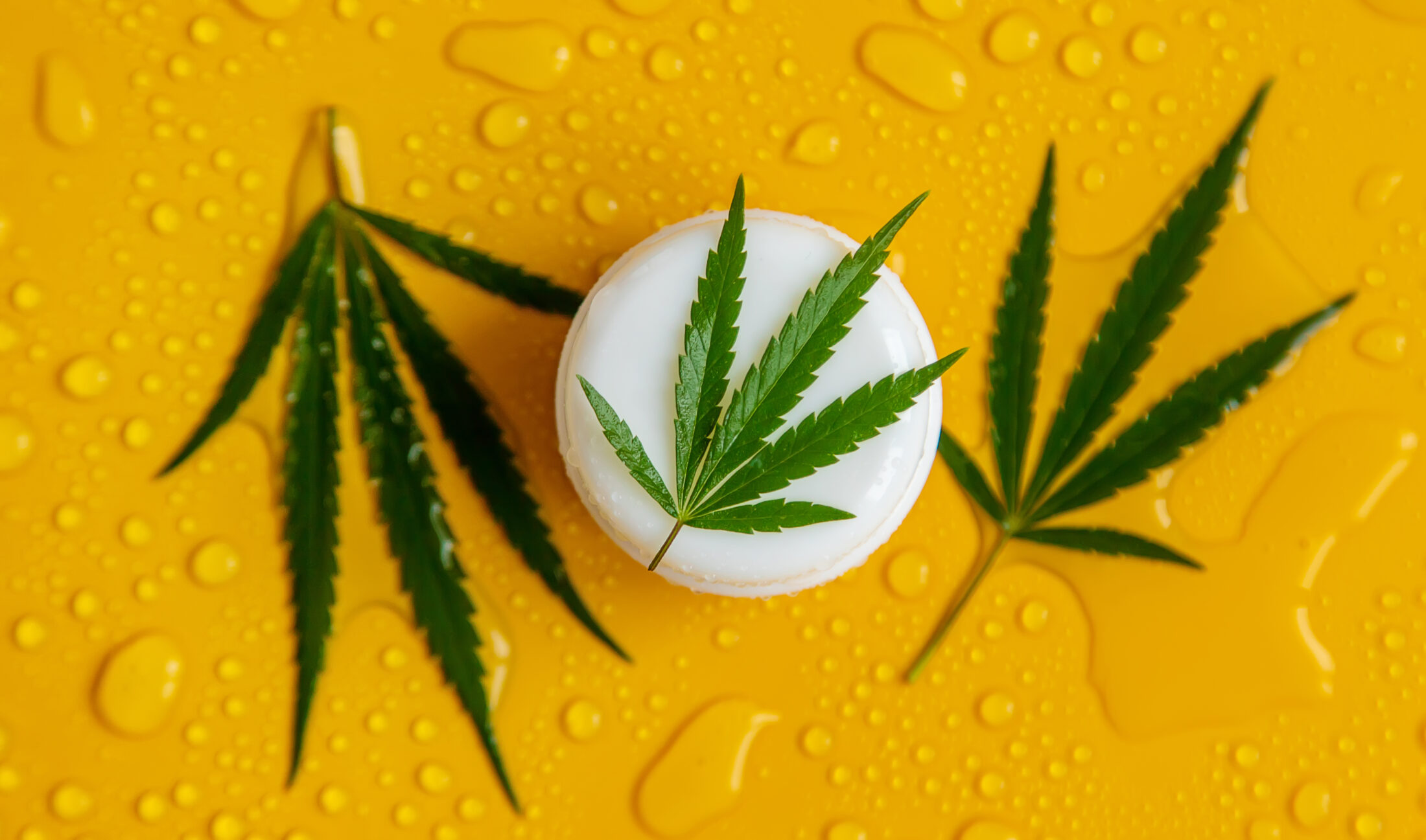 cbd bath bombs BC yellow background