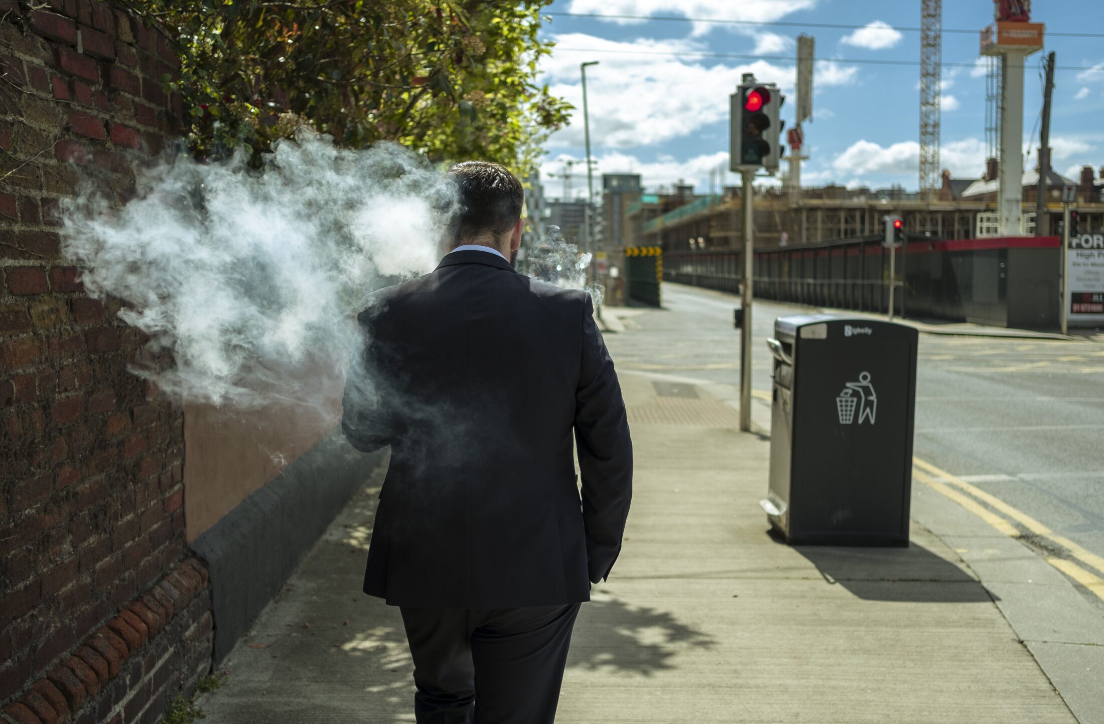 where smoke weed in new west man smoking street public
